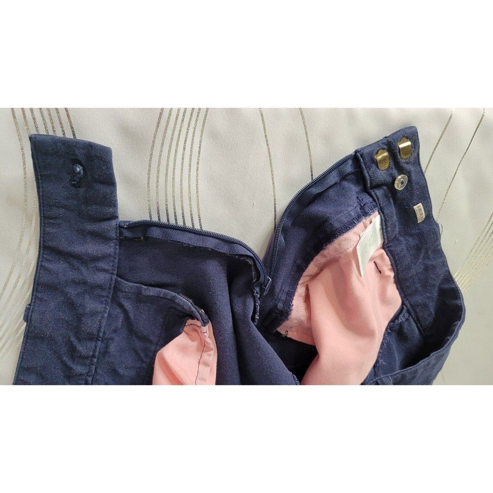 Lilly Pulitzer Sloane Shorts Size 4 Dark Navy Blue Stretch Side Zipper Pockets - Picture 6 of 10